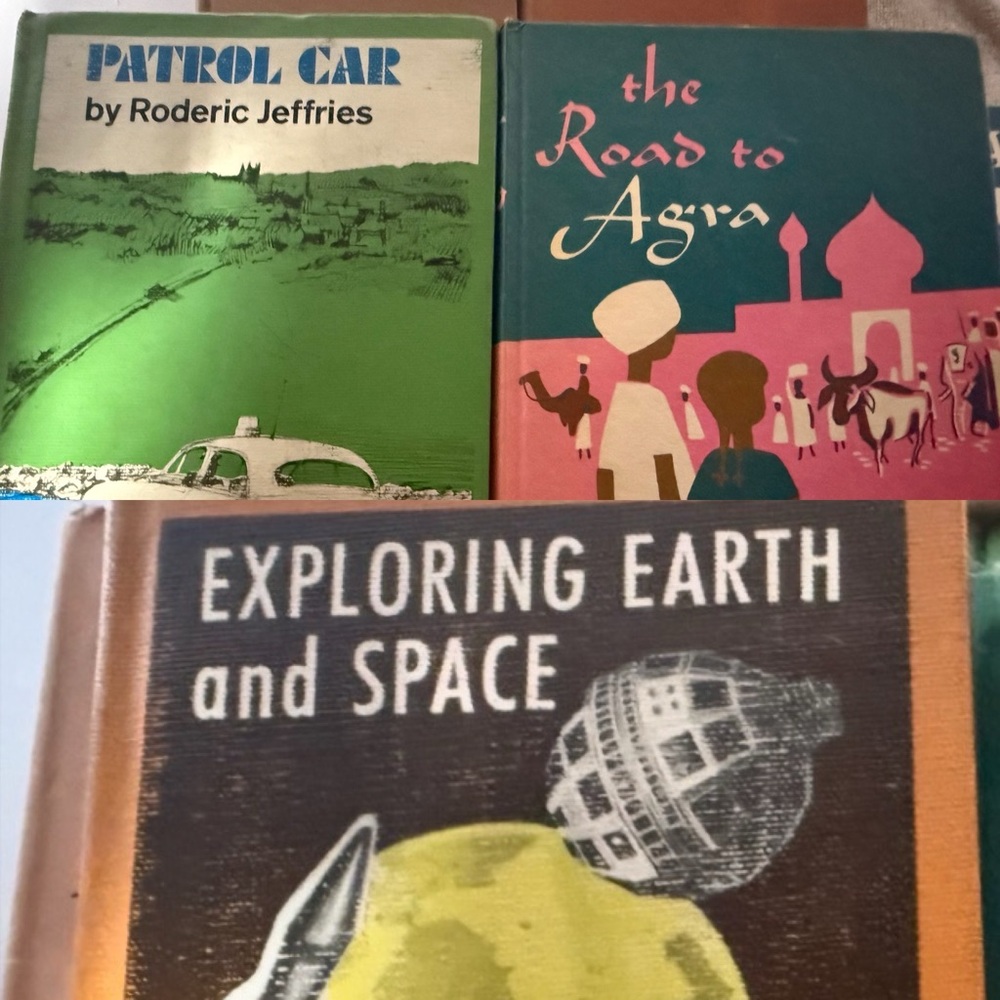 1950s-60s Vintage Science, Travel Exploration Books Space, Patroland Adventure